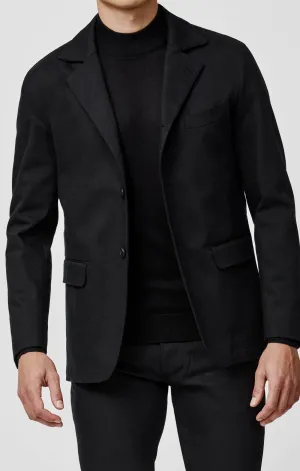 Olimpias Black Heavy Cotton Stretch Twill