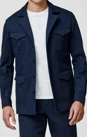 Olimpias Dark Blue Stretch Cotton Twill