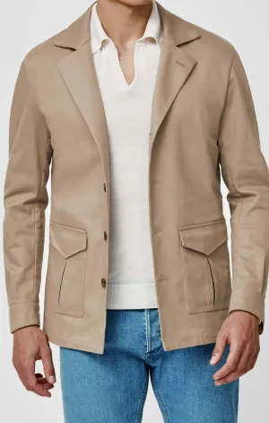 Olimpias Khaki Heavy Cotton Stretch Twill