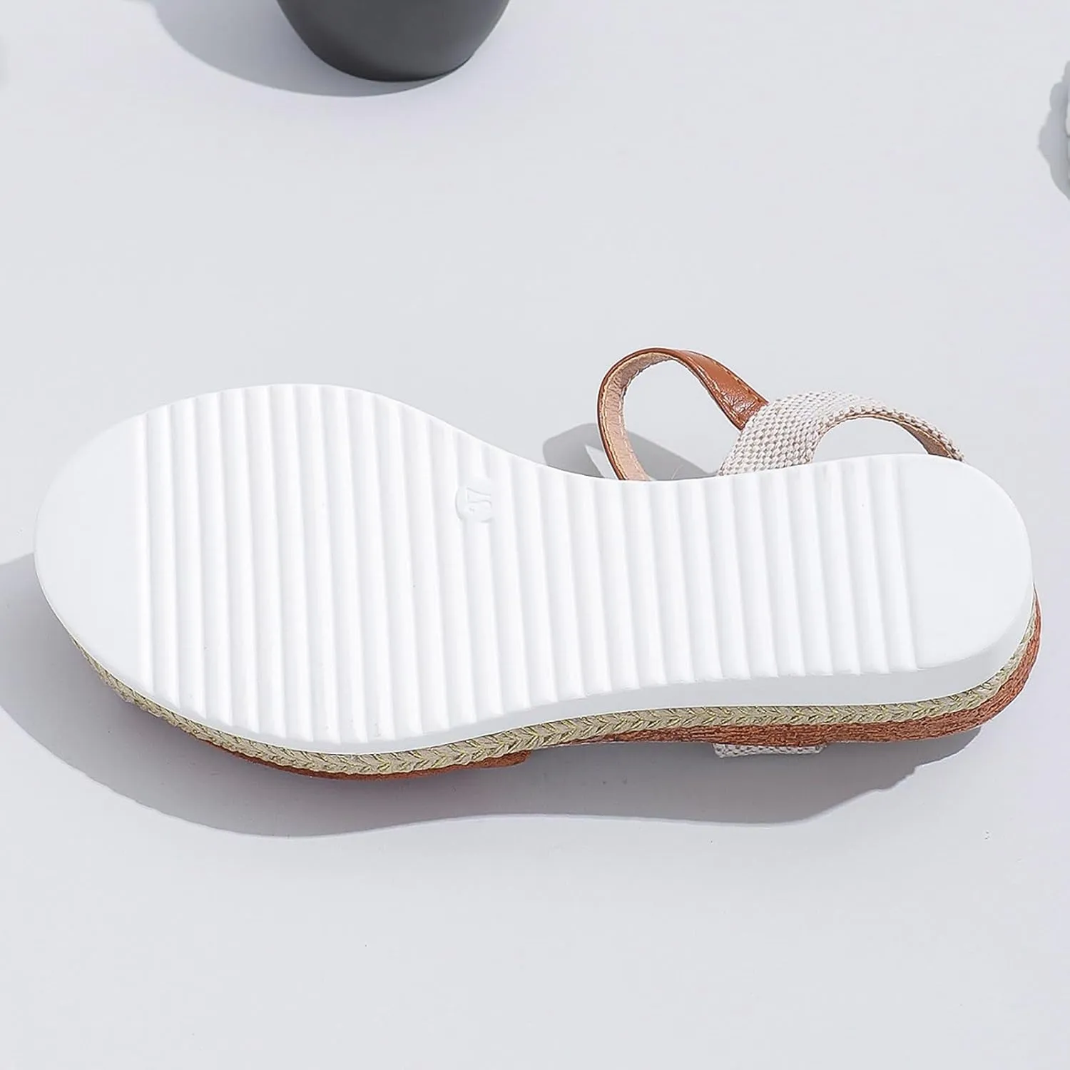Orthopedic Platform Wedge Sandals for Women 2025 Espadrilles Wedges Sandals Summer Closed Toe Casual Comfortable Strappy Slip on Shoes with Adjustable Ankle Strap