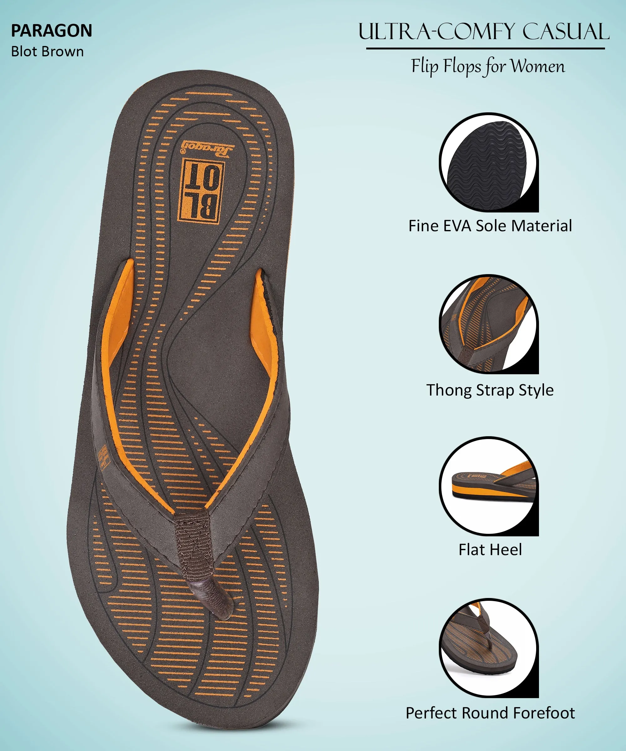Paragon Blot K3307L Women Slippers | Lightweight Flipflops for Indoor & Outdoor | Casual & Comfortable | For Everyday Use