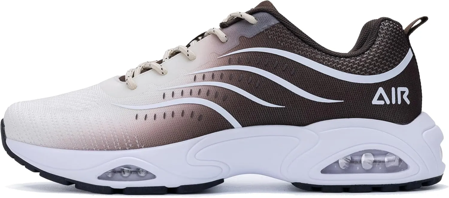 Quseek Mens Running Shoes Athletic Tennis Sneakers Air Arch Support Non Slip Lightweight Breathable for Gym Jogging Walking Sports Size 7-13