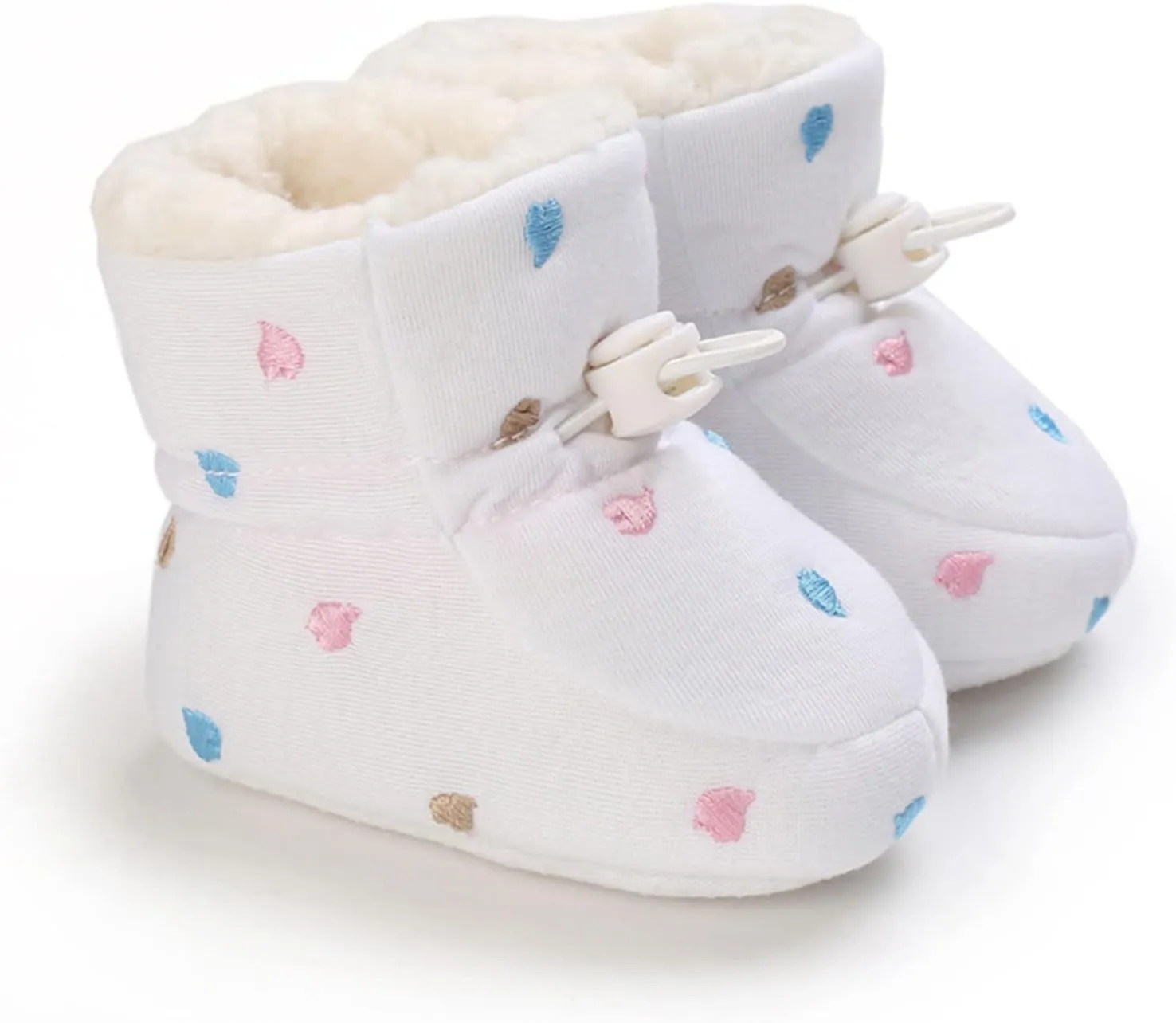 Shoes for Baby Girl Baby Shoes Fleece Warm Short Boots Shoes Fashion Printing Non Slip Breathable Nude Boots Size 3 Baby Girl Boots