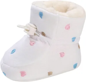 Shoes for Baby Girl Baby Shoes Fleece Warm Short Boots Shoes Fashion Printing Non Slip Breathable Nude Boots Size 3 Baby Girl Boots