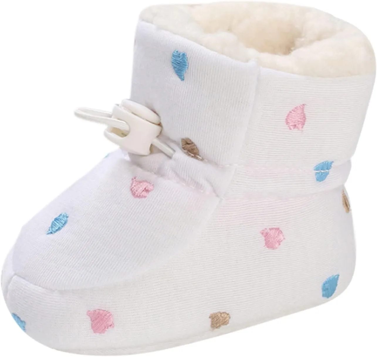 Shoes for Baby Girl Baby Shoes Fleece Warm Short Boots Shoes Fashion Printing Non Slip Breathable Nude Boots Size 3 Baby Girl Boots