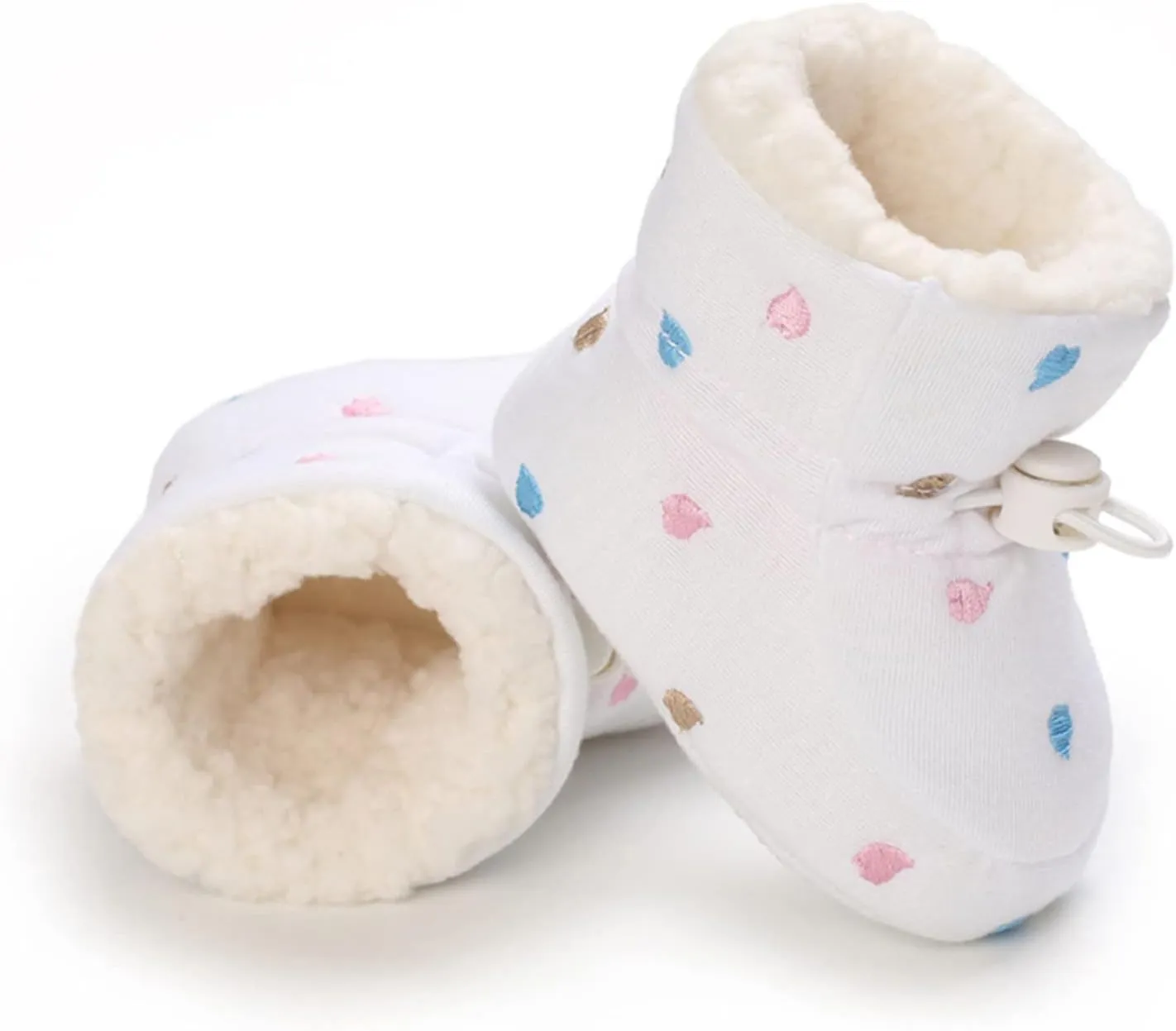 Shoes for Baby Girl Baby Shoes Fleece Warm Short Boots Shoes Fashion Printing Non Slip Breathable Nude Boots Size 3 Baby Girl Boots