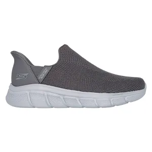 SKECHERS BOBS B FLEX LIFESTYLE SHOES FOR MEN, GREY