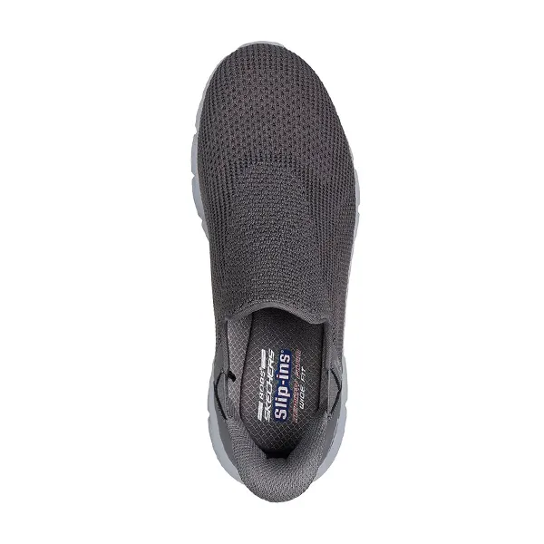SKECHERS BOBS B FLEX LIFESTYLE SHOES FOR MEN, GREY