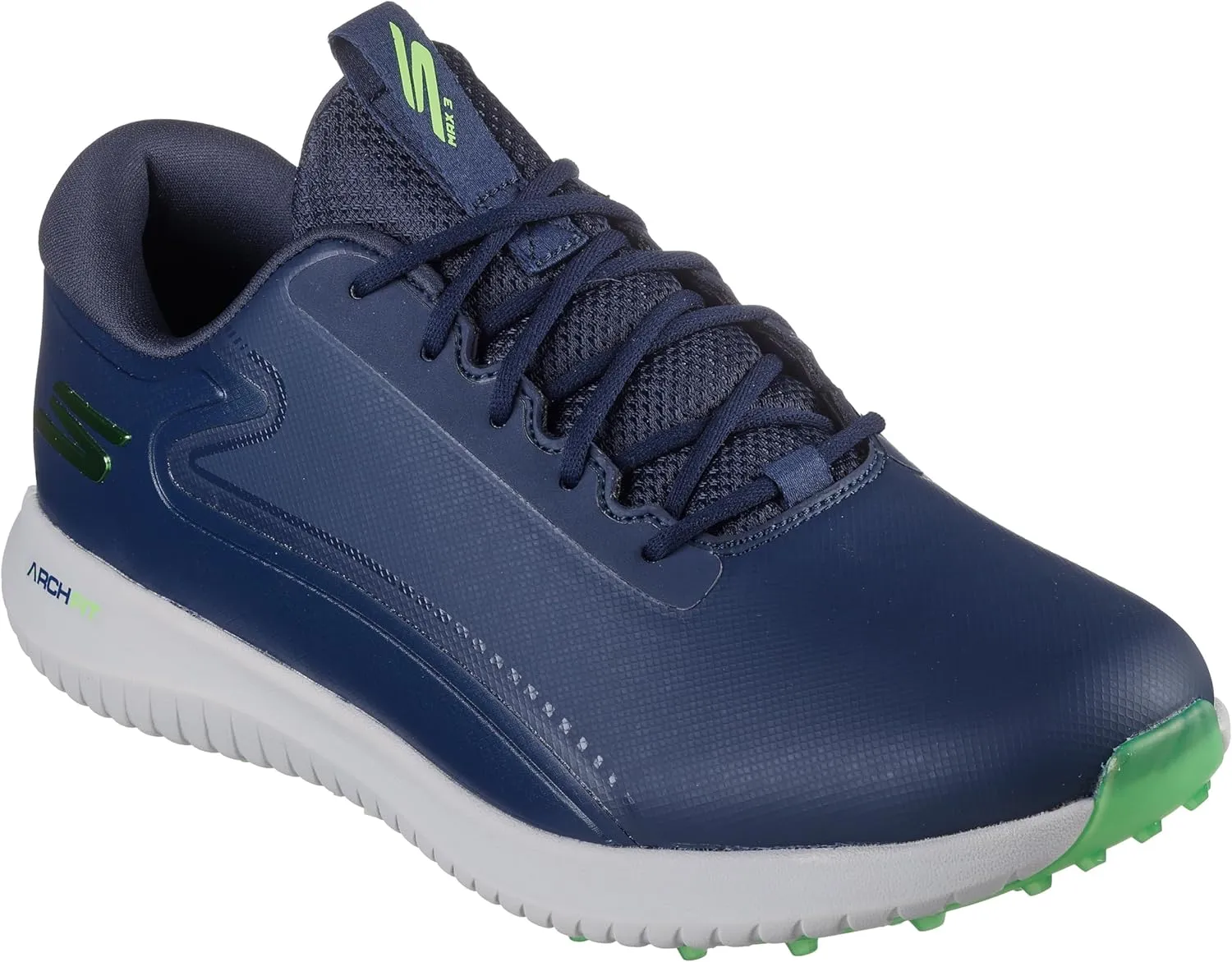 Skechers Men's GO Golf Max 3 Spikeless Golf Shoes - 9M Navy/Lime