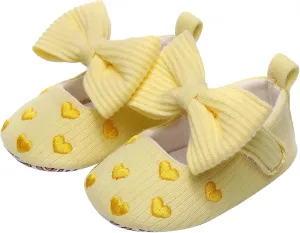 Slip on Canvas Shoes Infant Girls Single Shoes Heart Embroider Bowknot First Walkers Toddler Size 7 Tennis Shoes Boys