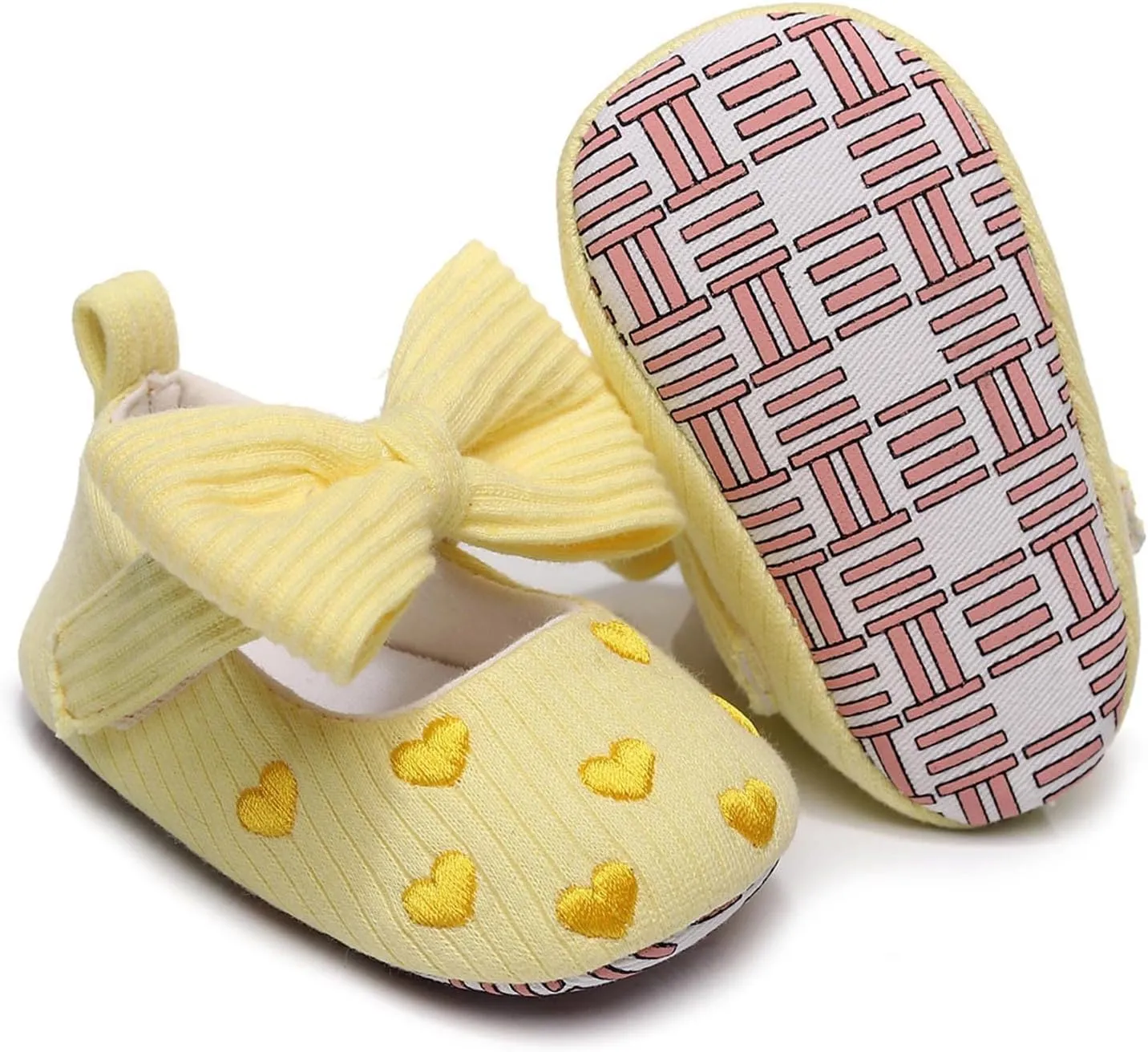 Slip on Canvas Shoes Infant Girls Single Shoes Heart Embroider Bowknot First Walkers Toddler Size 7 Tennis Shoes Boys
