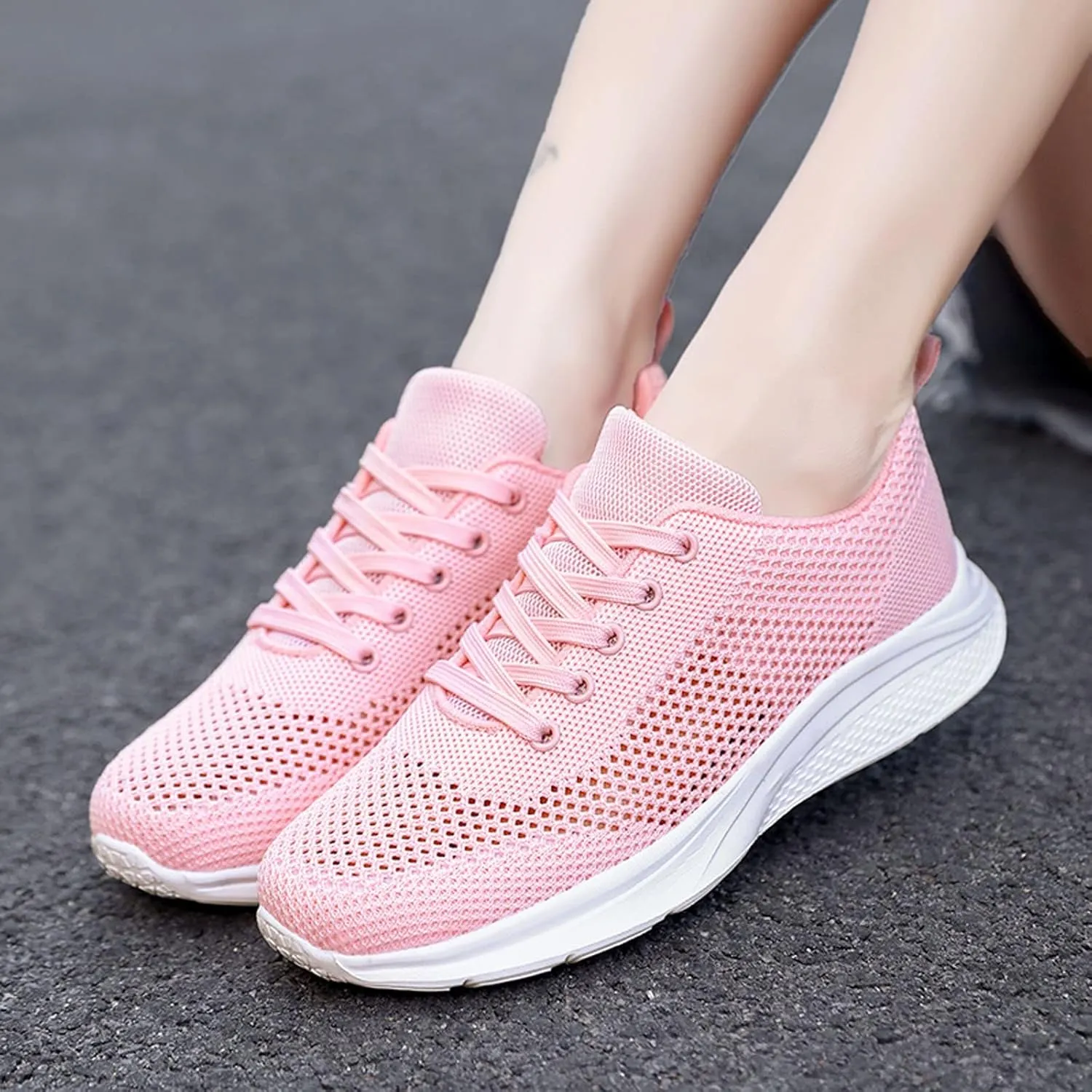 Sneakers for Women Running Shoes Fashion Walking Lace Up Mens Casual Shoes Workout Women's Casual Shoes White Platform Sneakers Black Tennis Shoe Trainers Shoe