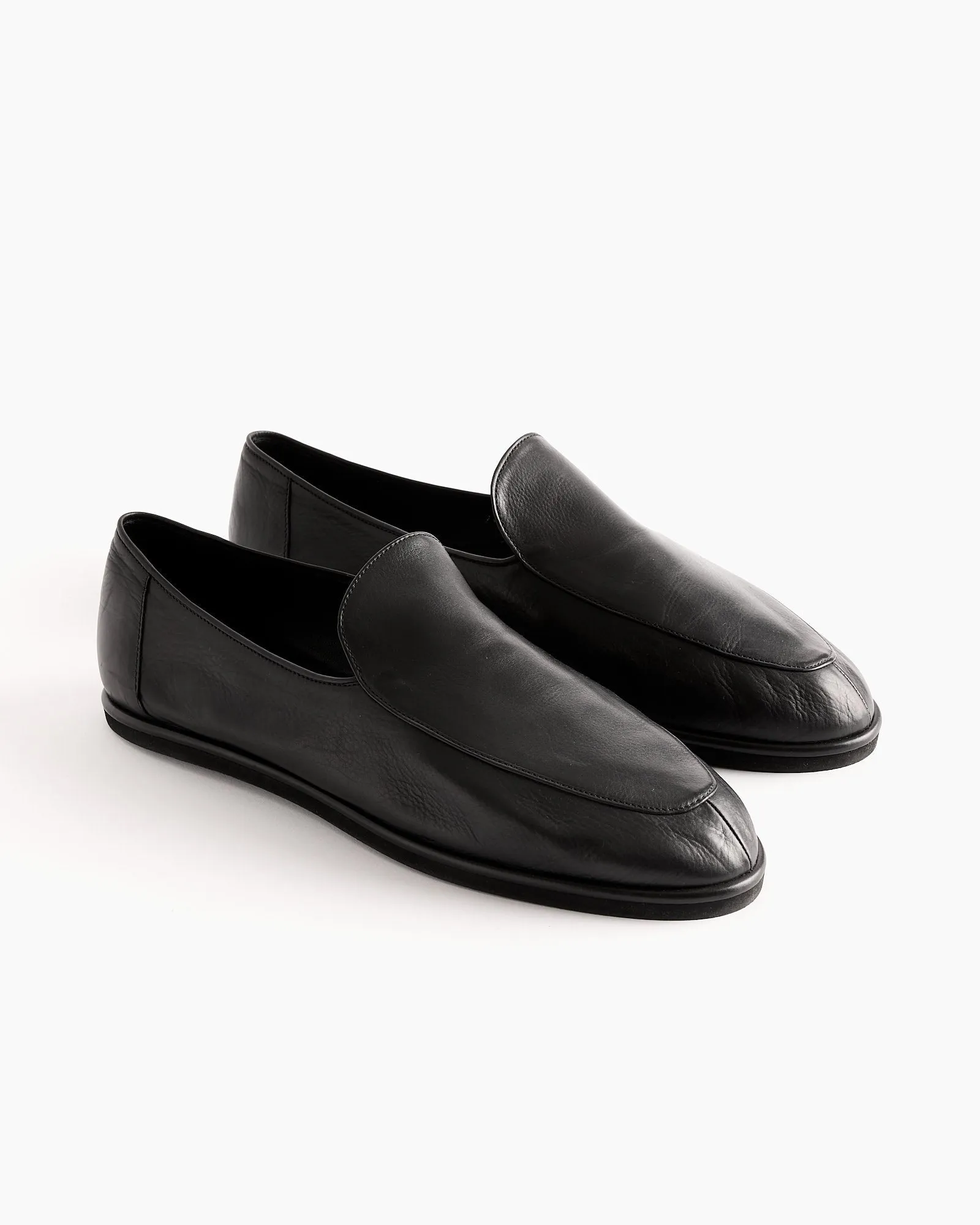 Soft Leather Loafer in Black