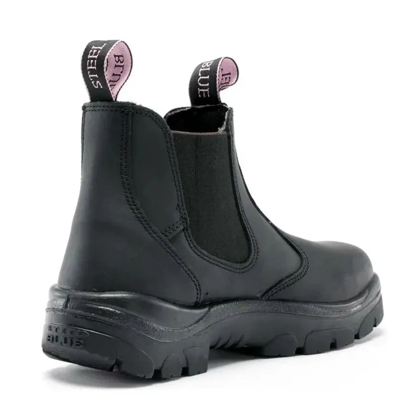 Steel Blue Black Hobart Ladies Elastic Side Steel Toe Cap Safety Boot (512701) (Pre-Order)
