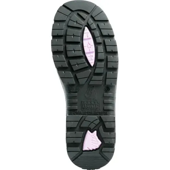 Steel Blue Black Hobart Ladies Elastic Side Steel Toe Cap Safety Boot (512701) (Pre-Order)