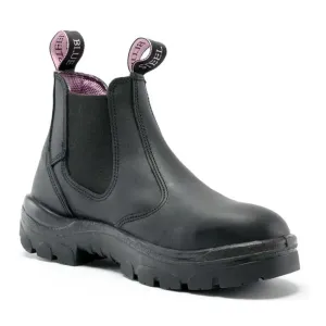 Steel Blue Black Hobart Ladies Elastic Side Steel Toe Cap Safety Boot (512701) (Pre-Order)