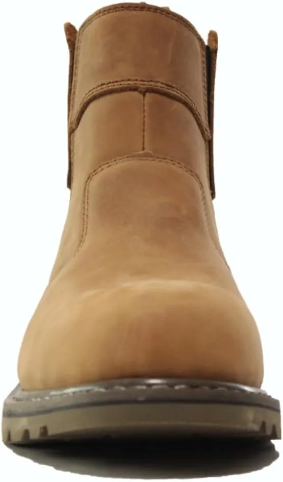 Steel Toe Safety Ankle Work Boots for Mens Made of Leather Comfortable Non-slip Waterproof Industrial Construction Safety Workboots  