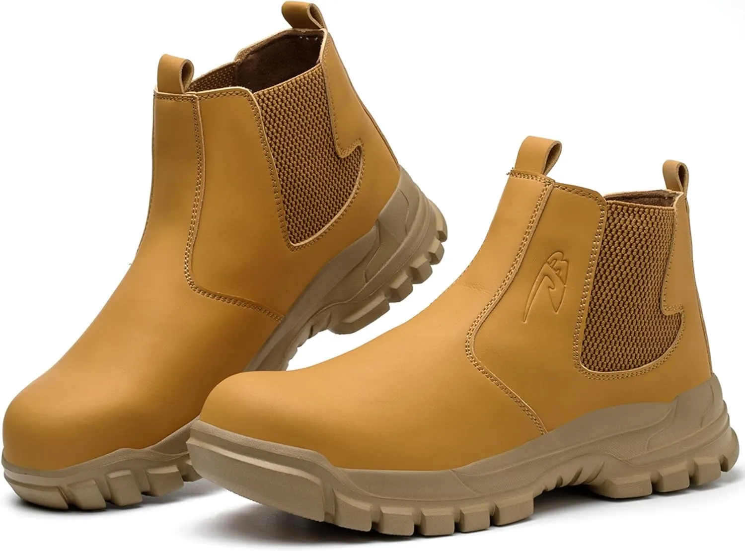 Steel Toe Slip on Work Boots for Men Industrial Construction Safety Work Shoes Lightweight Comfortable Indestructible Sneakers