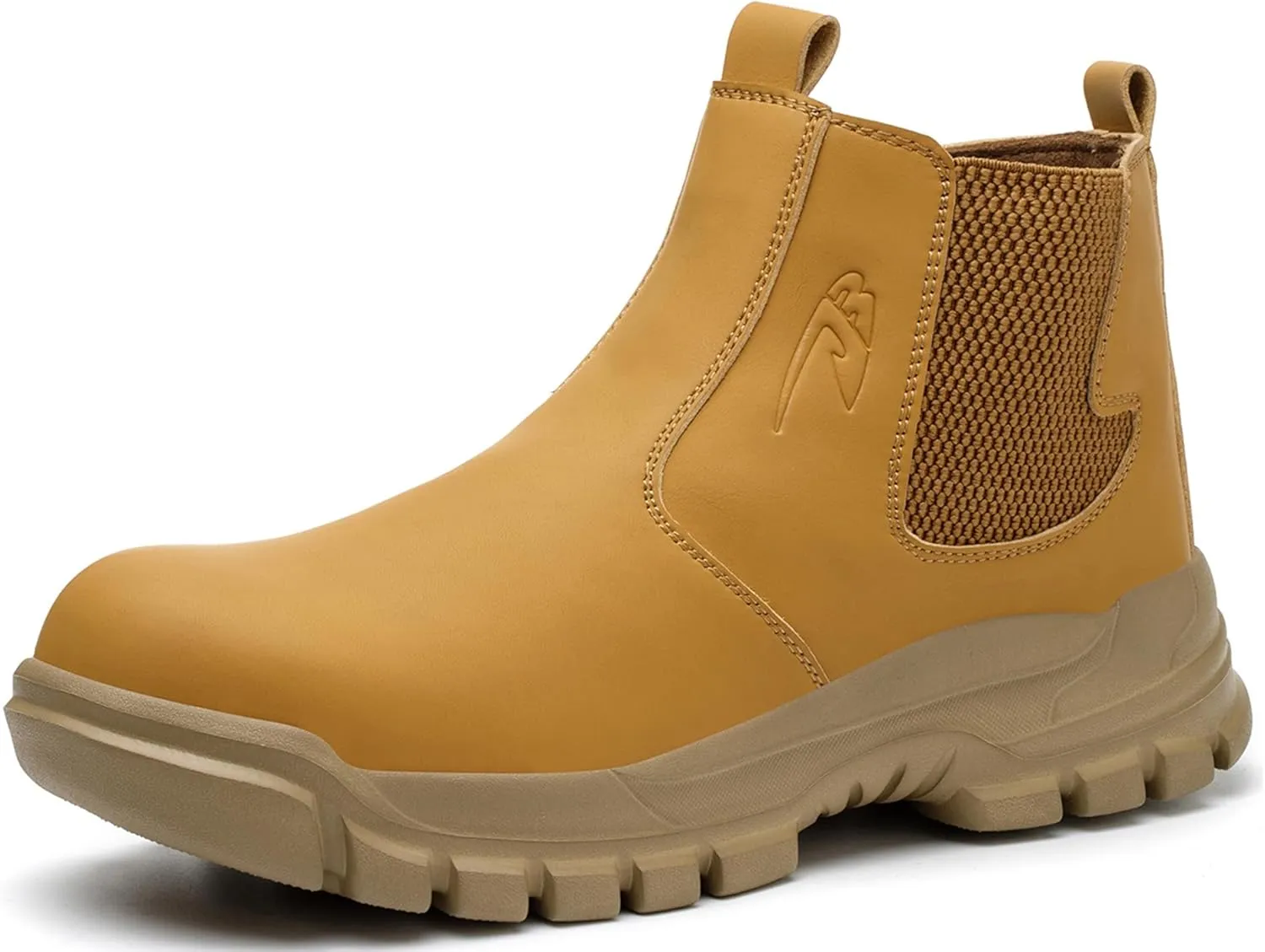 Steel Toe Slip on Work Boots for Men Industrial Construction Safety Work Shoes Lightweight Comfortable Indestructible Sneakers