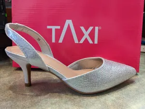 Taxi Women's Tyra Kitten Heels- Silver