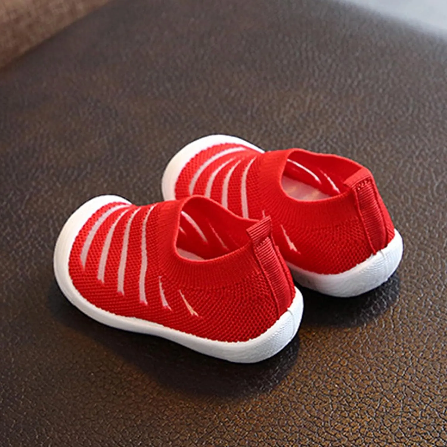 Toddle Shoes Size 10 Summer and Autumn Cute Girls Flying Woven Mesh Breathable Flat Solid Kids Tennis Shoes That Tie