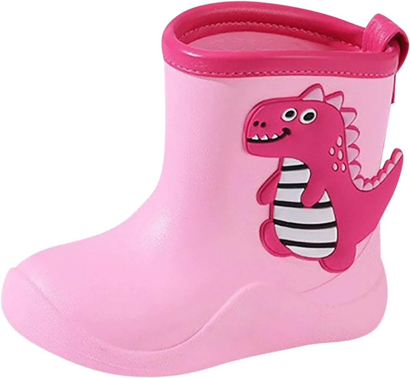 Toddler Dinosaur Rain Boots for Boys Girls Lightweight Waterproof Mud Boots Kids Rain Shoes Baby Water Infant Shoes