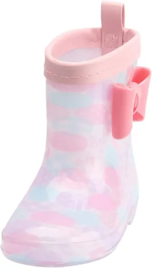 Toddler Rain Boots Rain Boots Short Rain Boots for Toddler Easy Lightweight Girls High Heels Rain Boots