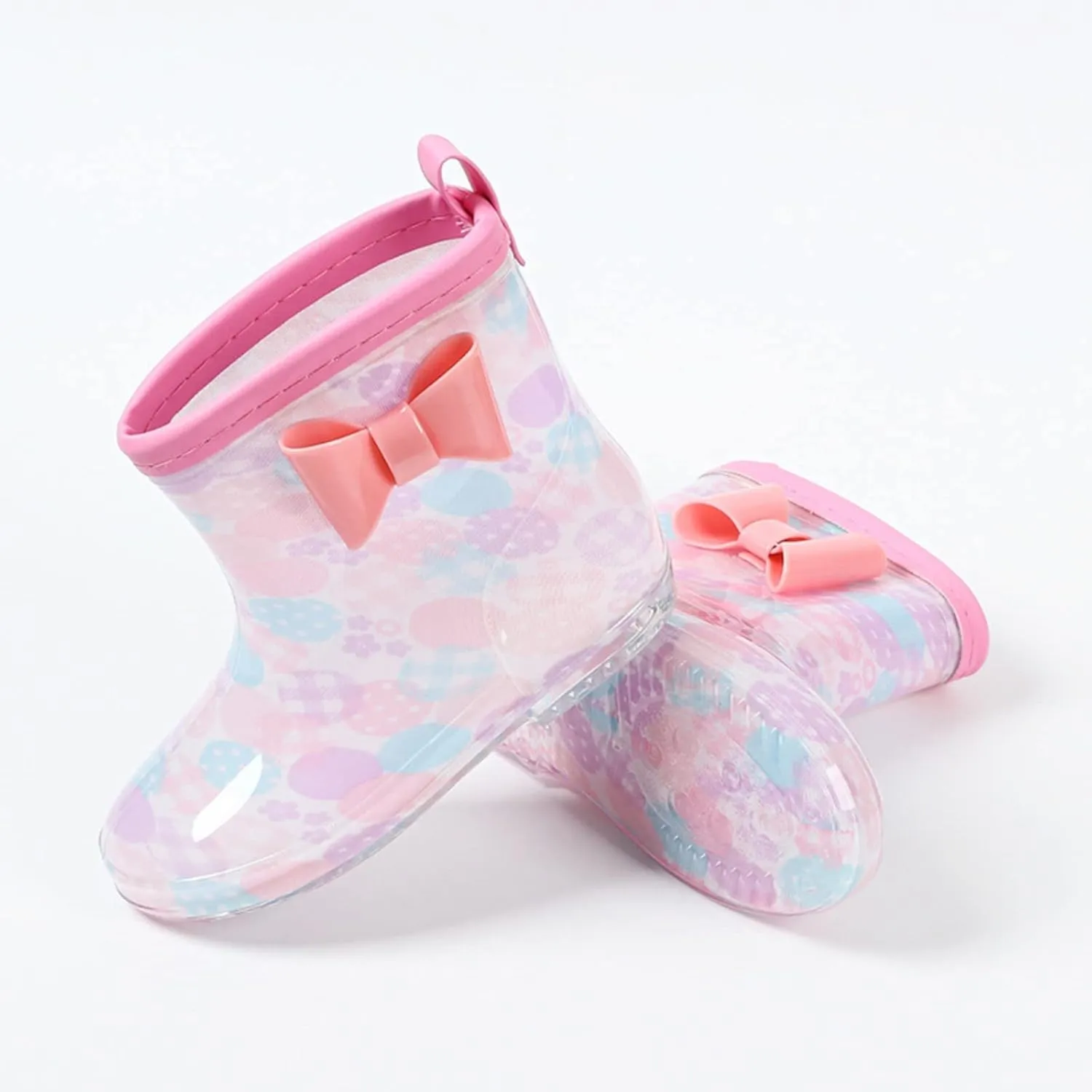 Toddler Rain Boots Rain Boots Short Rain Boots for Toddler Easy Lightweight Girls High Heels Rain Boots