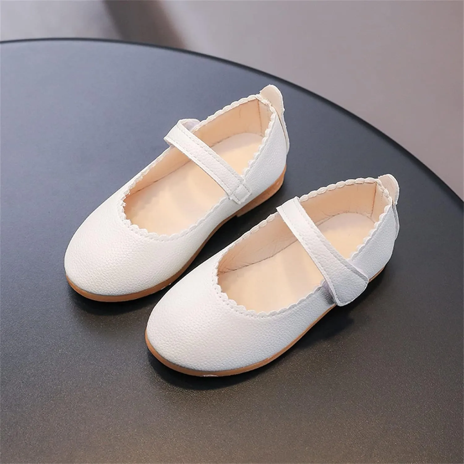 Toddler Shoe Size 6 Summer and Autumn Fashion Cute Girls Casual Shoes Round Toe Solid Color Flat Bottom Big Kid Boots