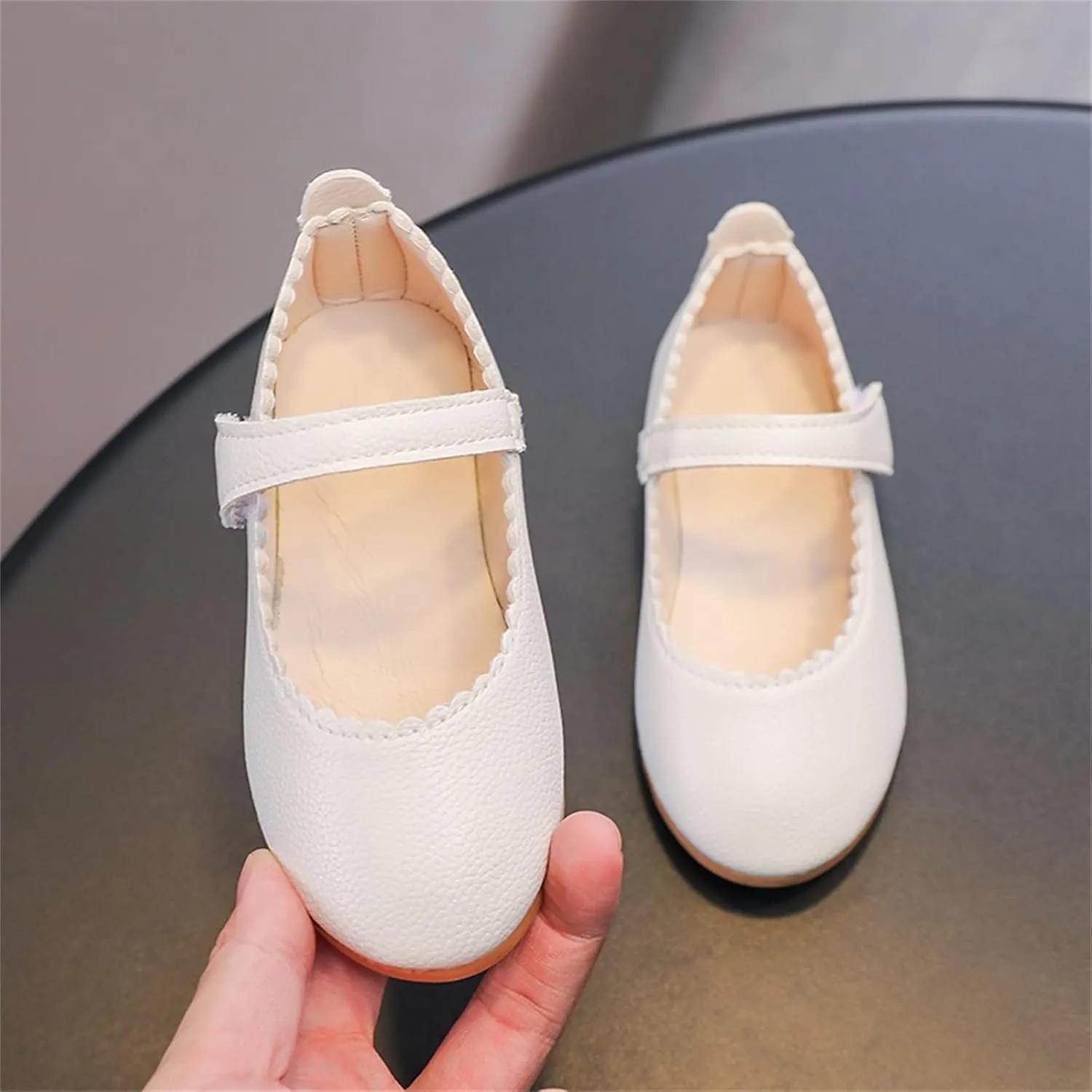 Toddler Shoe Size 6 Summer and Autumn Fashion Cute Girls Casual Shoes Round Toe Solid Color Flat Bottom Big Kid Boots