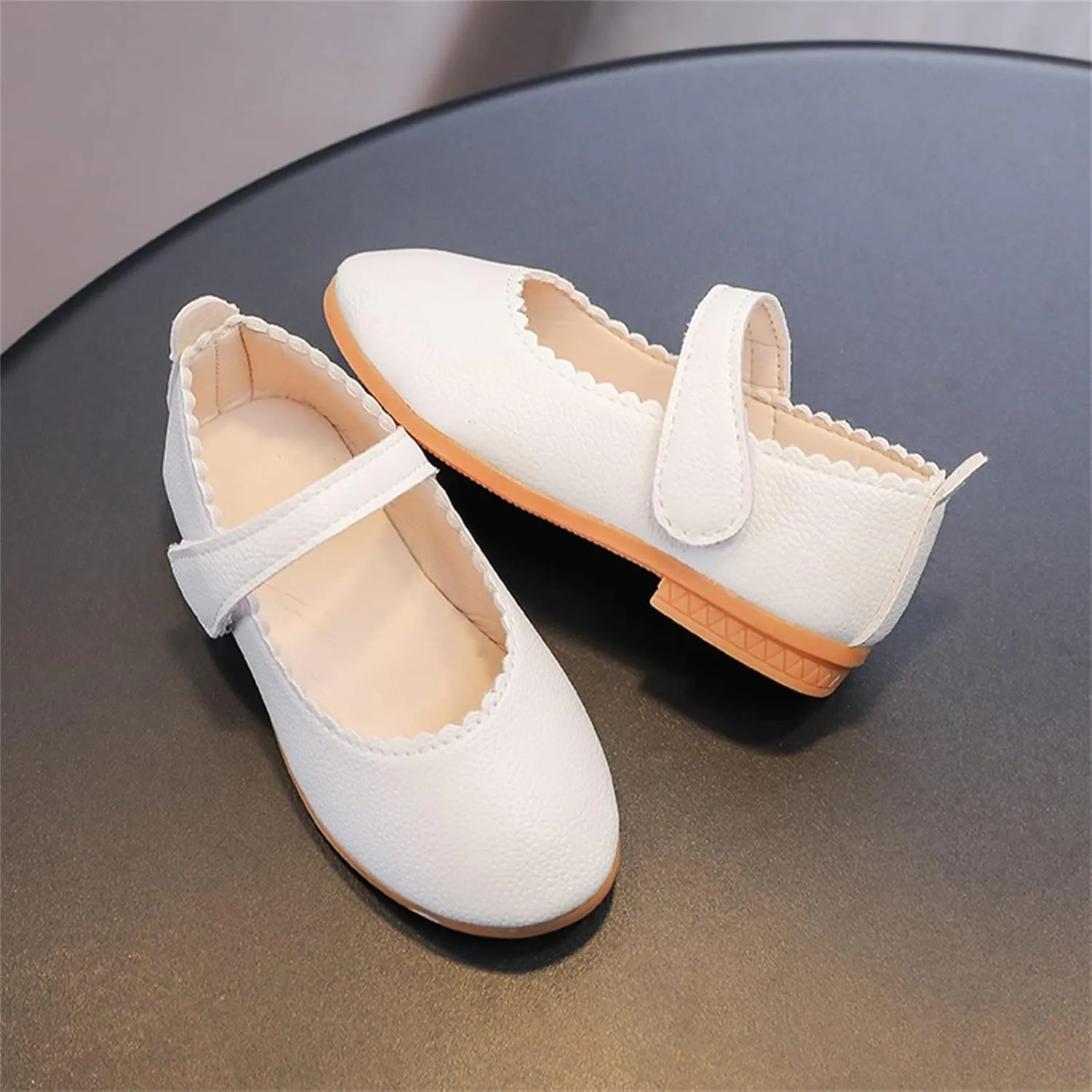 Toddler Shoe Size 6 Summer and Autumn Fashion Cute Girls Casual Shoes Round Toe Solid Color Flat Bottom Big Kid Boots