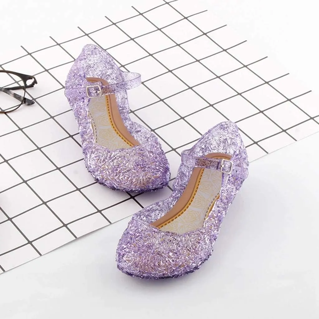 Toddler Shoes Slip on Girls Princess Shoes Infant Party Girls Baby Wedge Toddler Kids Cosplay Baby Sandals 12 18 Months