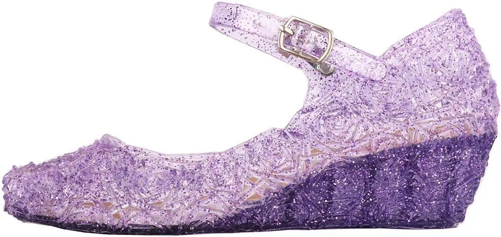 Toddler Shoes Slip on Girls Princess Shoes Infant Party Girls Baby Wedge Toddler Kids Cosplay Baby Sandals 12 18 Months