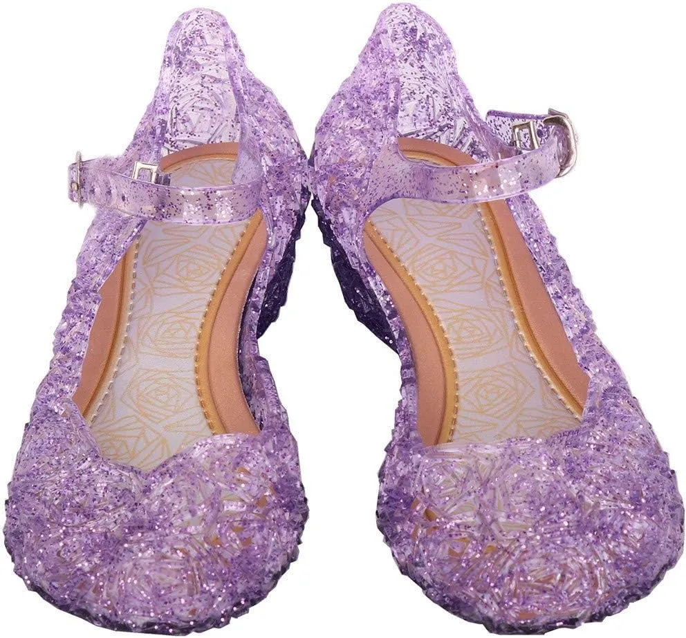 Toddler Shoes Slip on Girls Princess Shoes Infant Party Girls Baby Wedge Toddler Kids Cosplay Baby Sandals 12 18 Months