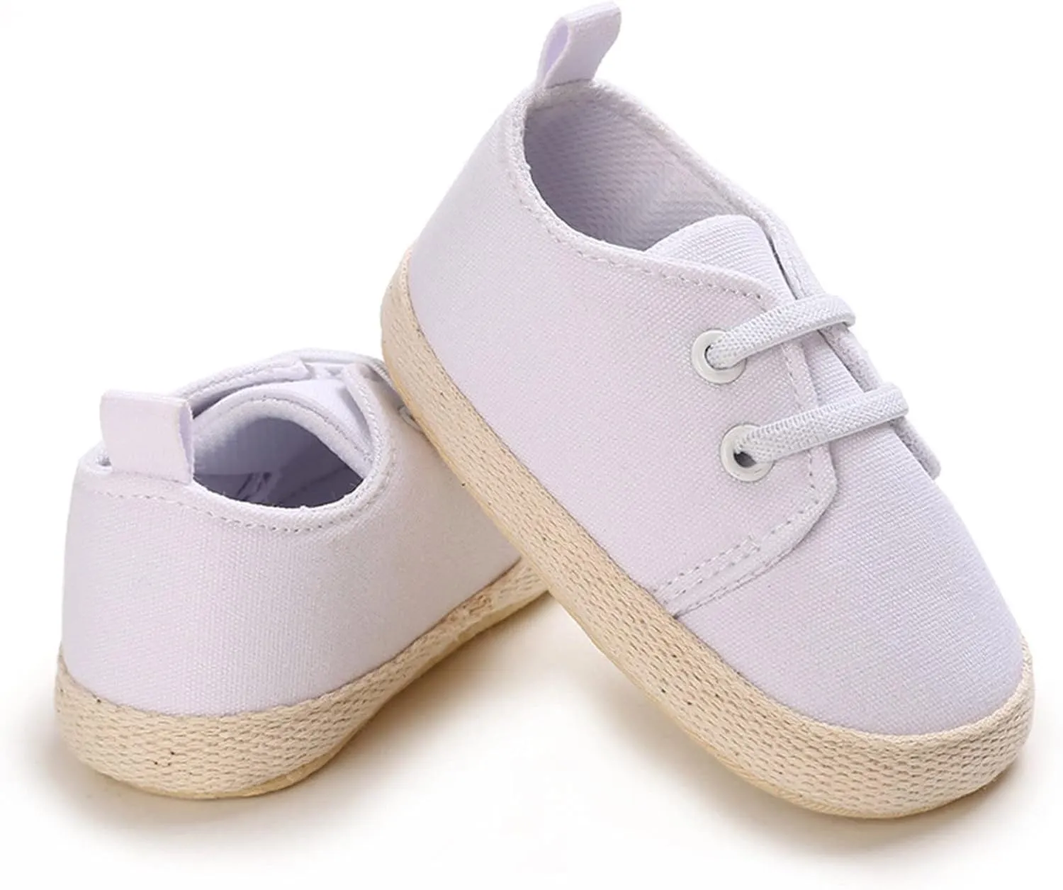 Toddler Size 6 Girls Shoes Children and Infants Toddler Shoes Spring and Autumn Boys and Girls Casual Shoes Light Flat Sole Solid Color White Comfortable and Simple Slip On Infant Squeaky Shoe