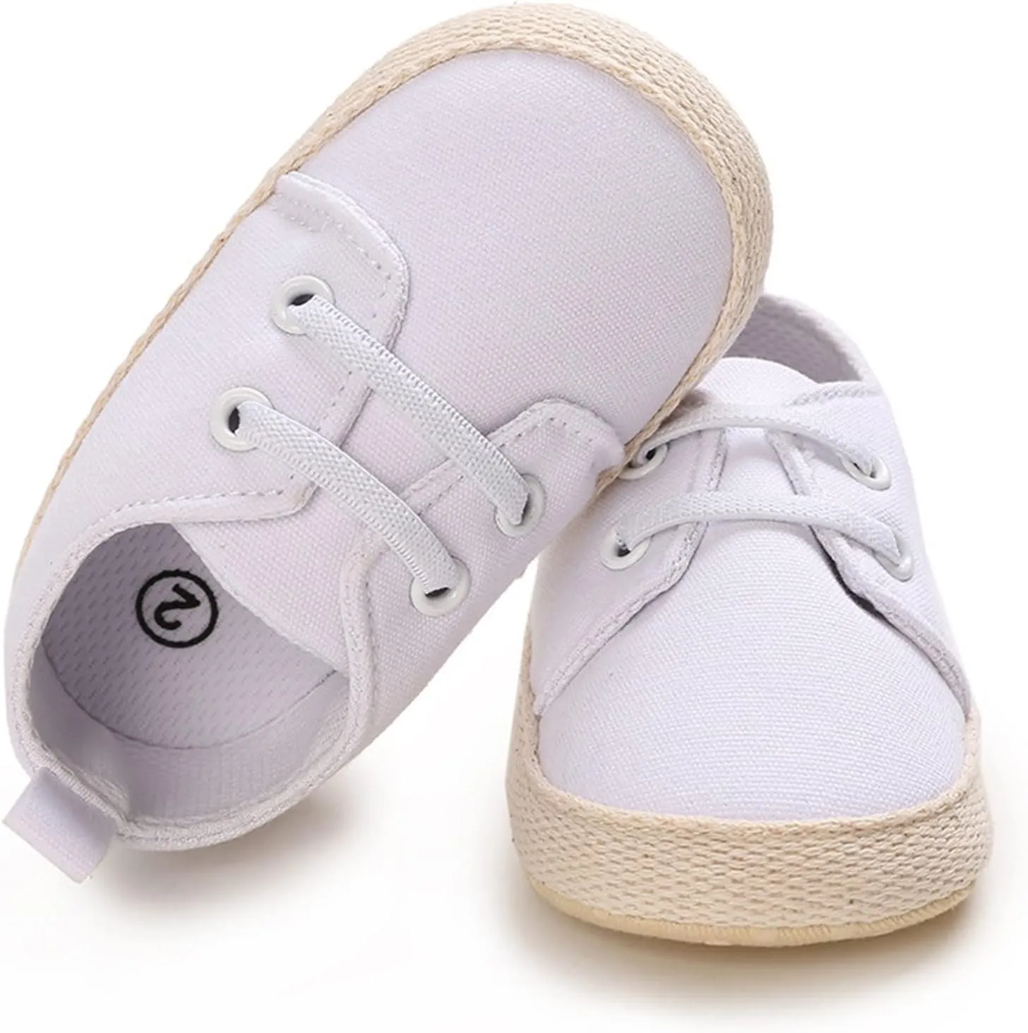 Toddler Size 6 Girls Shoes Children and Infants Toddler Shoes Spring and Autumn Boys and Girls Casual Shoes Light Flat Sole Solid Color White Comfortable and Simple Slip On Infant Squeaky Shoe