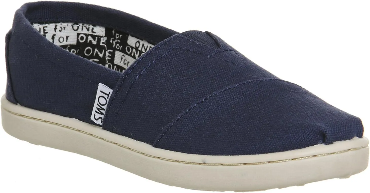 TOMS Tiny Canvas Classics Navy Size 11