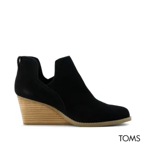 TOMS Women Gwen Black Suede Ankle Boot