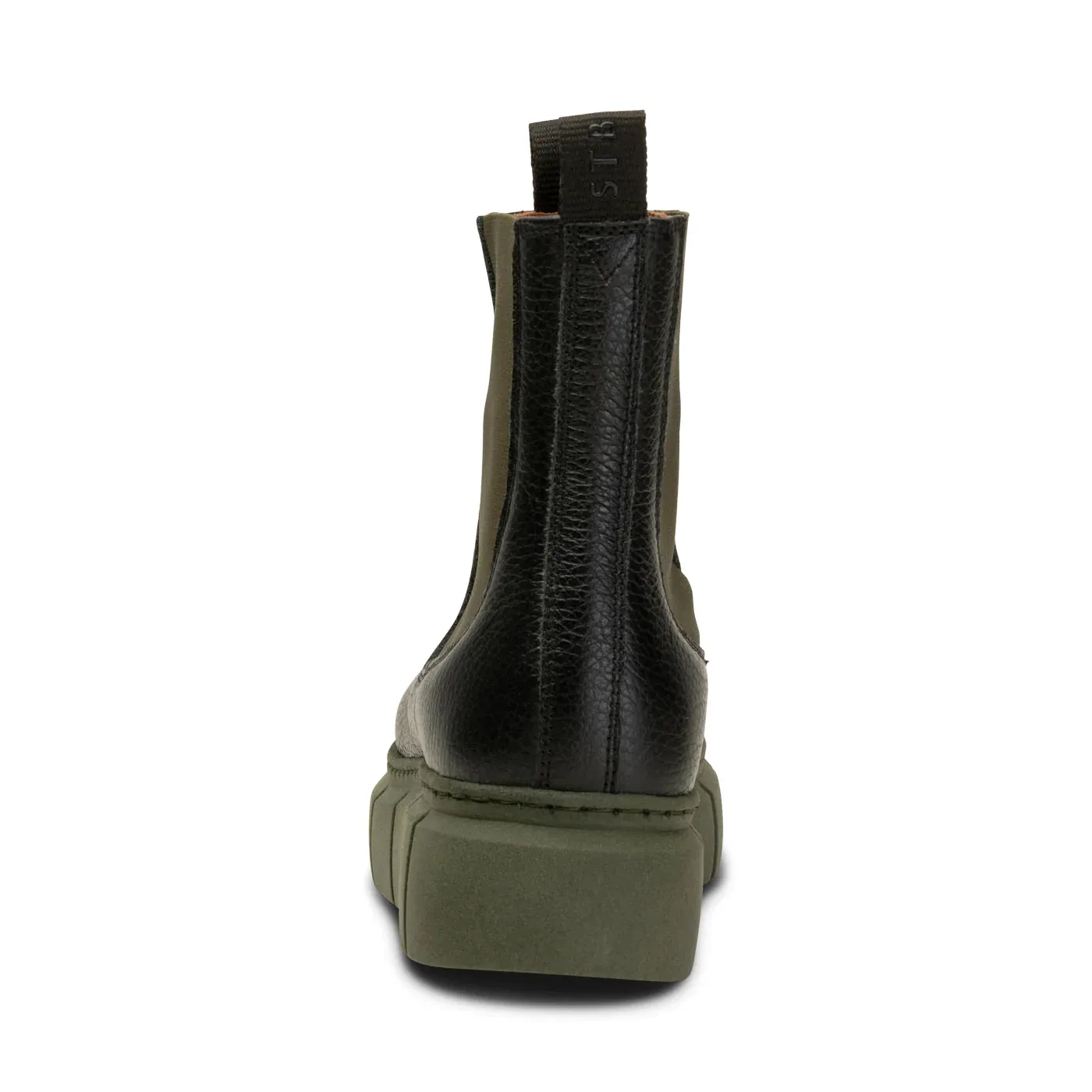 Tove Chelsea Boot (Black   Khaki)
