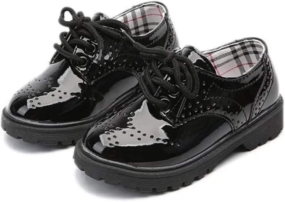 Unisex Kids' Classic Lace-Up Oxford Shoes, Comfortable School Uniform Dress Loafers (Toddler/Little Kid/Big Kid)