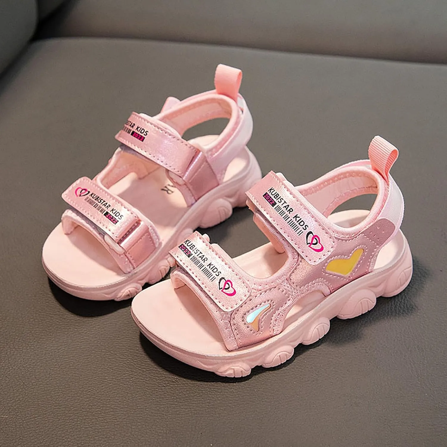 Unisex Slides for Indoor and Outdoor Girls Sandals Comfortable Soft Sole Open Toe Fashionable Thick Sole Beach Outdoor Sandals Flower Girl Shoes