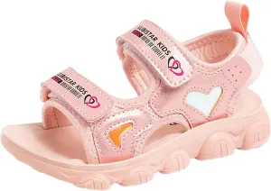 Unisex Slides for Indoor and Outdoor Girls Sandals Comfortable Soft Sole Open Toe Fashionable Thick Sole Beach Outdoor Sandals Flower Girl Shoes