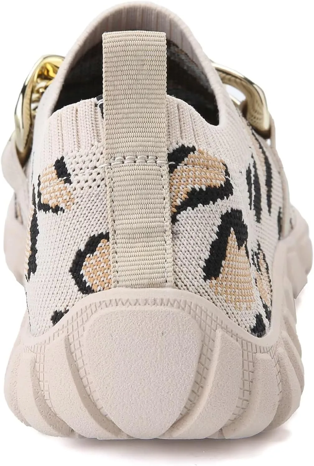 WateLves Barefoot Slip On Sneakers for Women Chain Decor Breathable Mesh Water Shoes Casual Chunky Sneakers for Walking Gym Travel Work