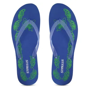 Women's Blue Stimulus  Flip Flops