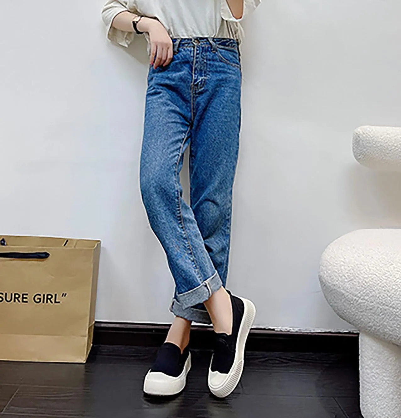 Women's Canvas Sneakers Canvas Flat Shoes Cloud Slip Shoes Running Shoes Thick Bottom Mesh Shoes Muffin Shoes Biscuit Shoes