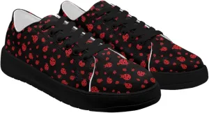 Womens Canvas Sneakers Orthotic Walking Shoes with Memory Foam Non-Slip Canvas Shoes for Hiking Walking Running