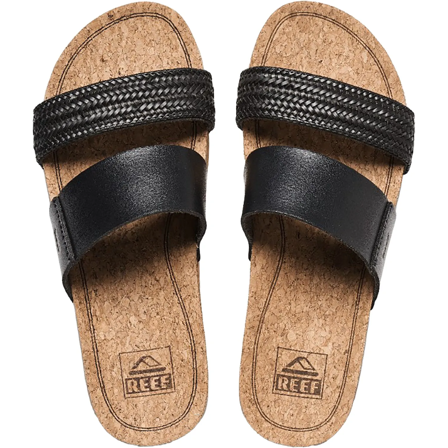 Women's Reef Cushion Vista Hi Black Braid Synthetic