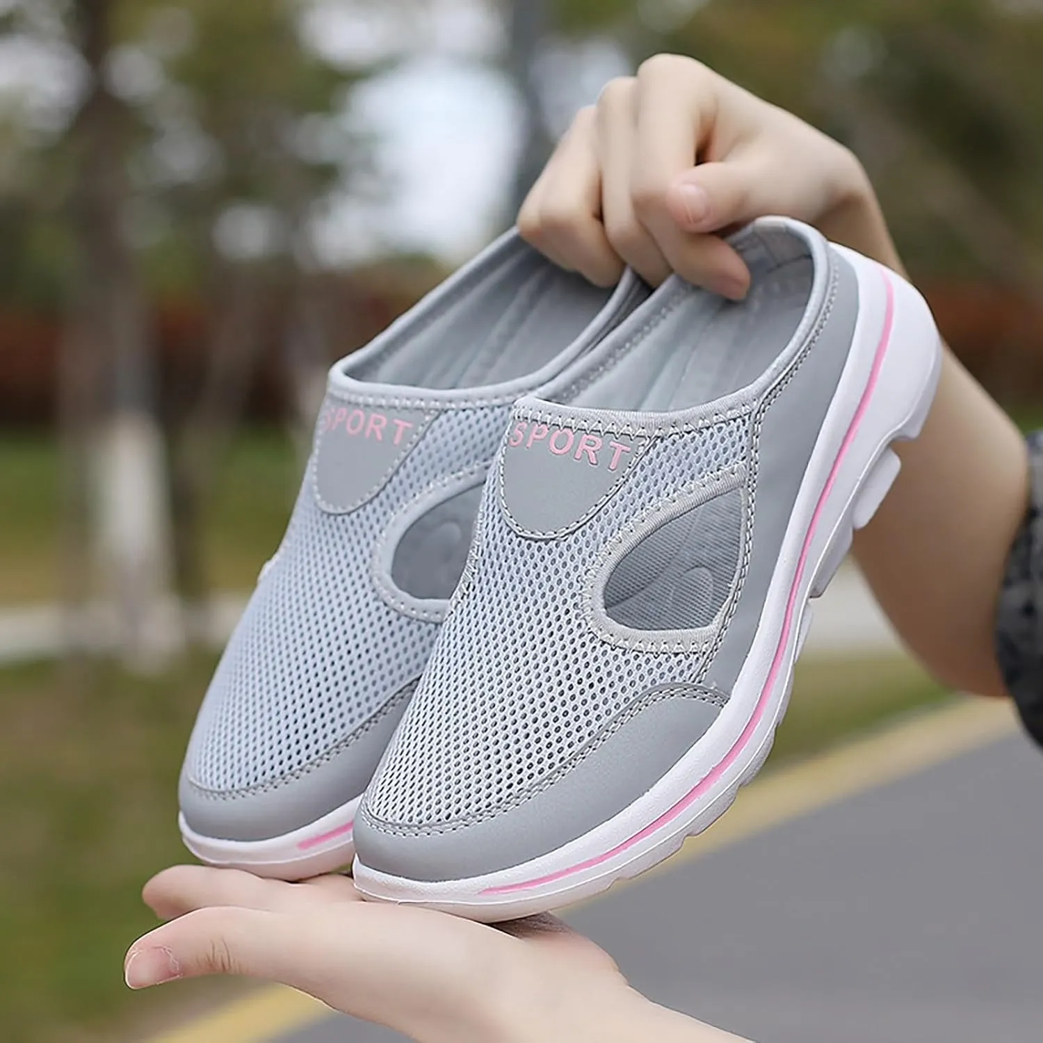 Womens Running Shoes Food Service Ladies Casual Shoes Waterproof Sneakers Comfortable Orthopedic Sandals Waterproof Tennis Shoe Loafers Casual Slip On