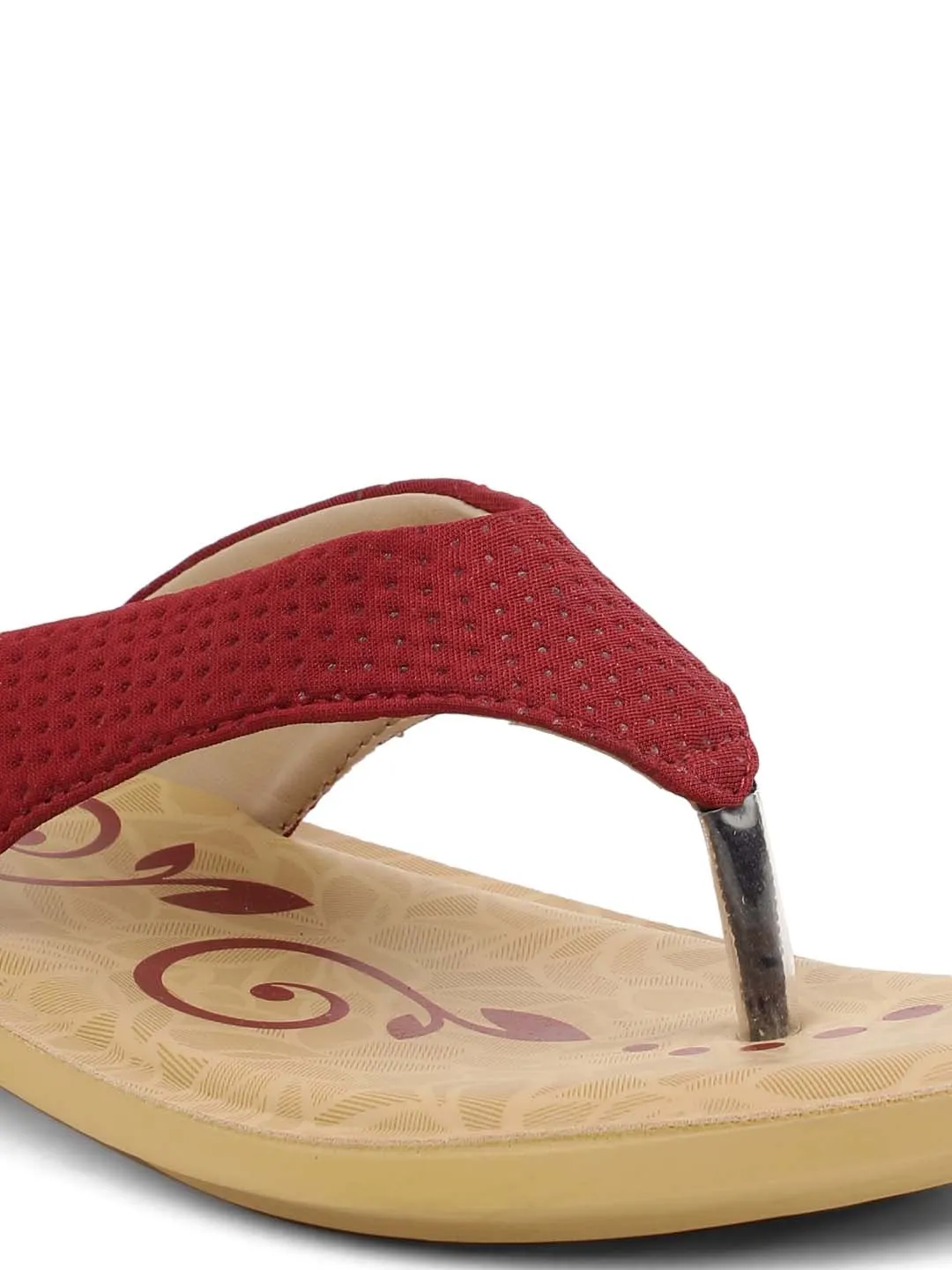Women's Solea Maroon Flip Flops