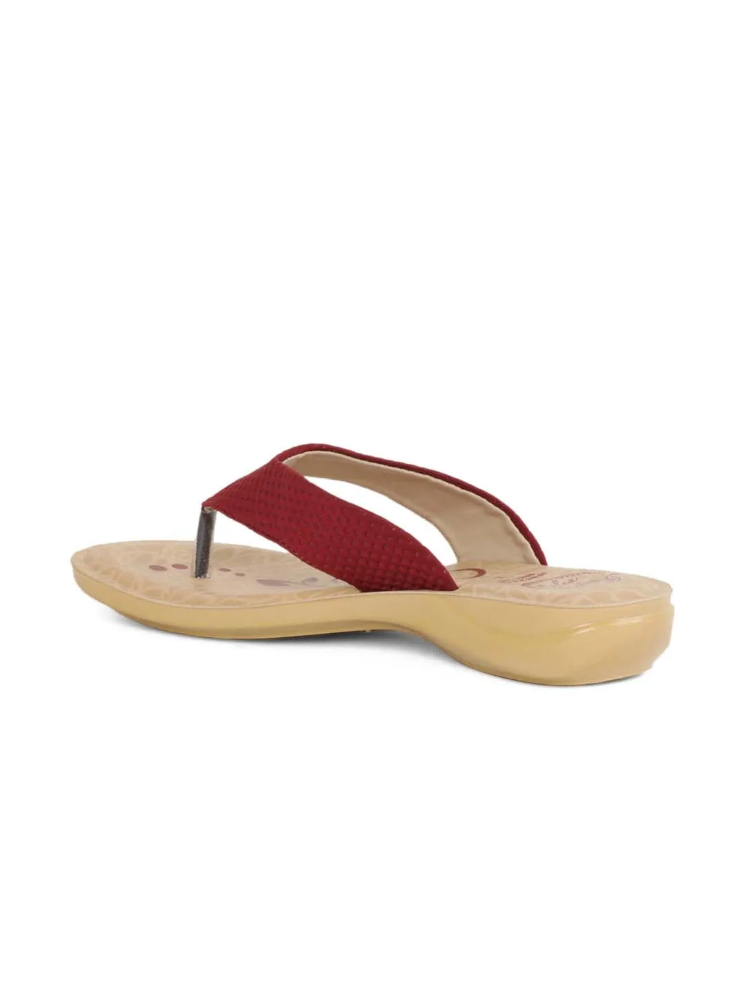 Women's Solea Maroon Flip Flops